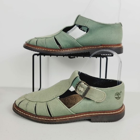 Timberland Shoes - Timberland Woman's Pom Pom Sandals Sz 5 Green